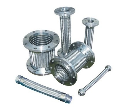 สแตนเลสยืดหยุ่น DN 1/4-12 นิ้ว โหลดโลหะ corrugated กับการประกอบ flange