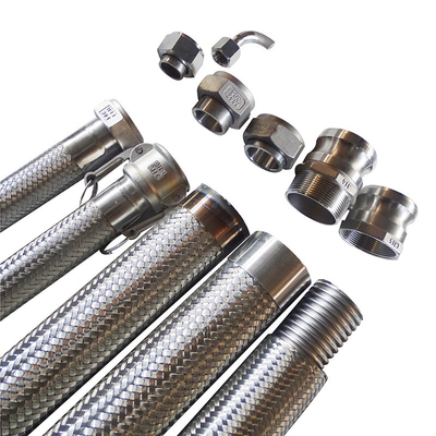 ขนาดที่กำหนดเอง PE / PTFE ถักท่อไฮดรอลิกตาข่ายป้องกันการระเบิดท่อทนกรดด่างยืดหยุ่น