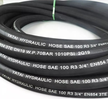 ท่อเหล็กถัก ท่อไฮโดรลิค OEM SIze แรงดันสูง 1-100MPa