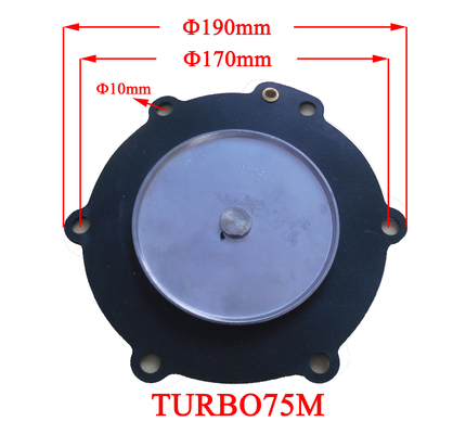 ไดอะแฟรมวาล์วพัลส์แม่เหล็กไฟฟ้า Custom Size รุ่น TURBO-DB16 75M 1.5 Inch